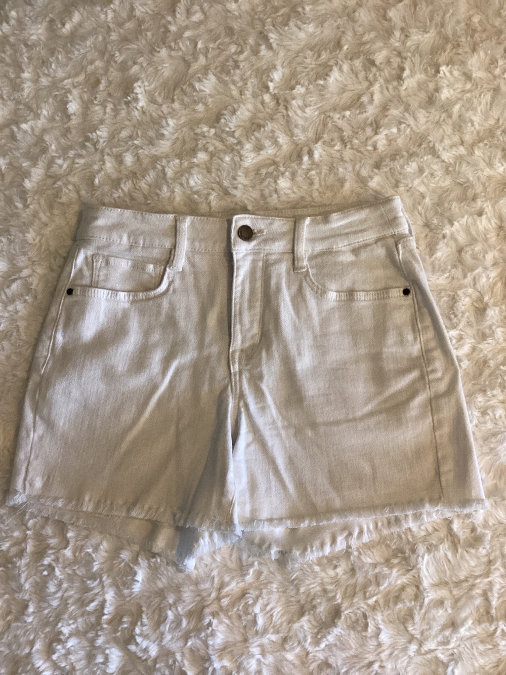 Nine West Women’s Shorts, White Denim, Size 4